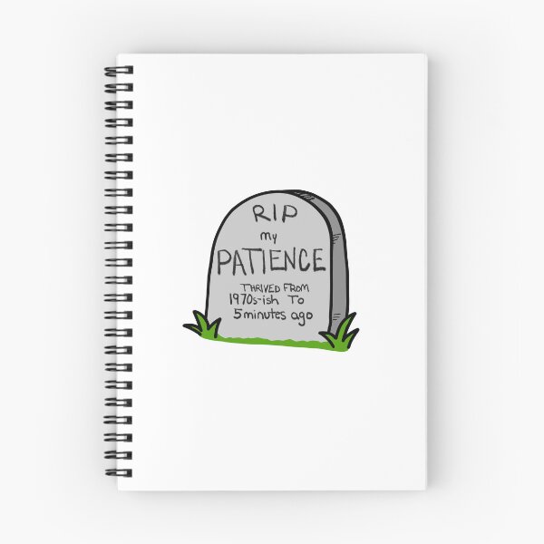 Item preview,     RIP My Patience | Funny Midlife Sticker designed and sold by Dr. B Sticker Rx.