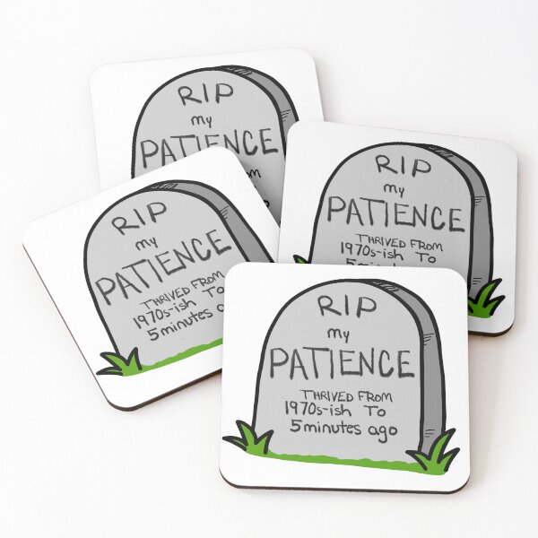 Item preview,     RIP My Patience | Funny Midlife Sticker designed and sold by Dr. B Sticker Rx.