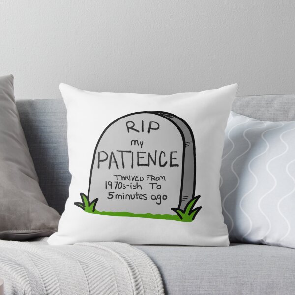 Item preview,     RIP My Patience | Funny Midlife Sticker designed and sold by Dr. B Sticker Rx.