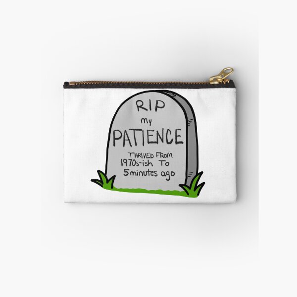 Item preview,     RIP My Patience | Funny Midlife Sticker designed and sold by Dr. B Sticker Rx.