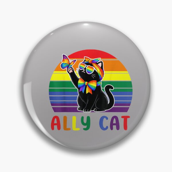 Item preview, Ally Cat Be Kind LGBTQ Gay Rainbow Pride Month designed and sold by MabelWells.