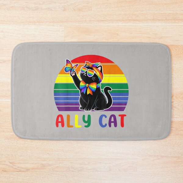 Item preview, Ally Cat Be Kind LGBTQ Gay Rainbow Pride Month designed and sold by MabelWells.