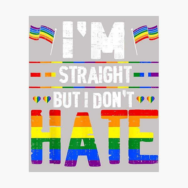 Item preview, I'm Straight Equality Rainbow LGBTQ Lesbian Gay Pride Ally designed and sold by mjohnson9.