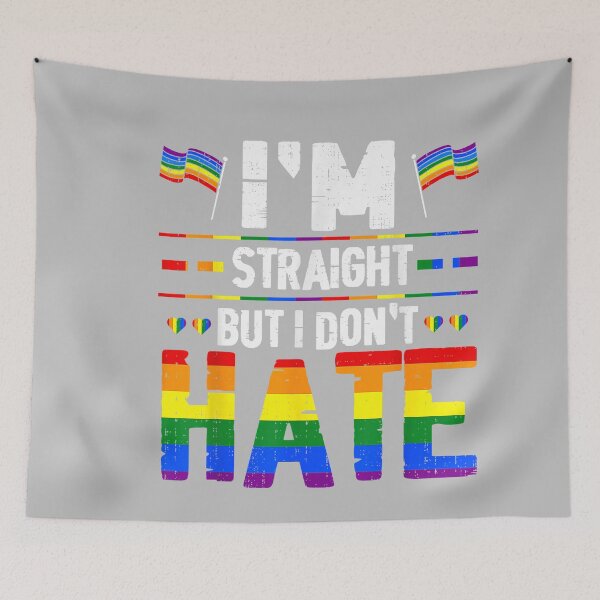 Item preview, I'm Straight Equality Rainbow LGBTQ Lesbian Gay Pride Ally designed and sold by mjohnson9.