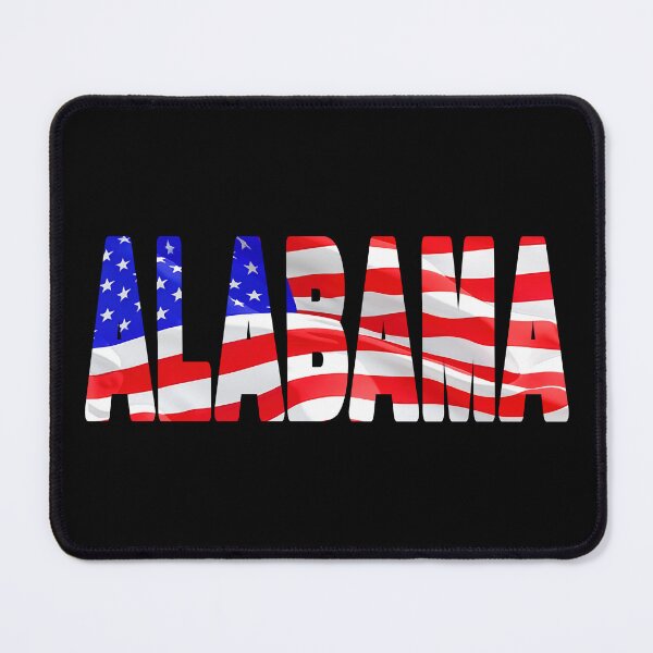 Item preview, ALABAMA - United States of America Red White and Blue Sticker Tee Shirt designed and sold by Adam Gormley.