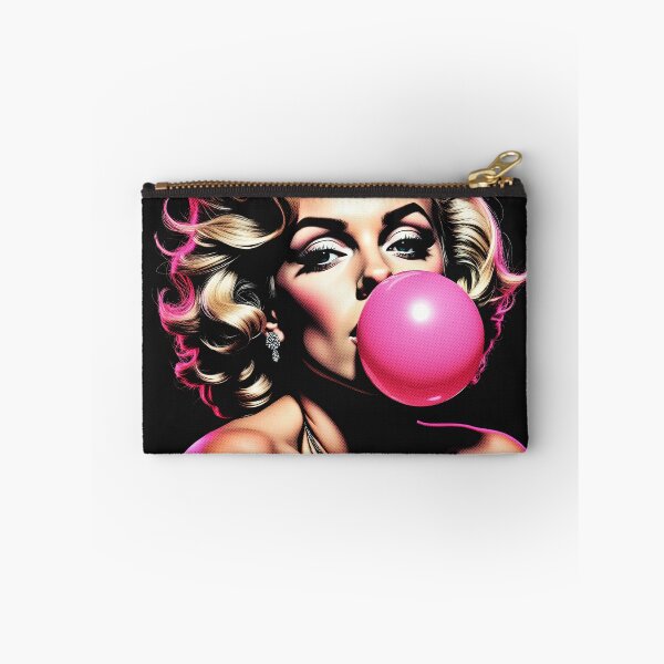 Item preview, Retro Blonde Bombshell Bubblegum Pin Up Girl with Tattoos designed and sold by SouthPrint.