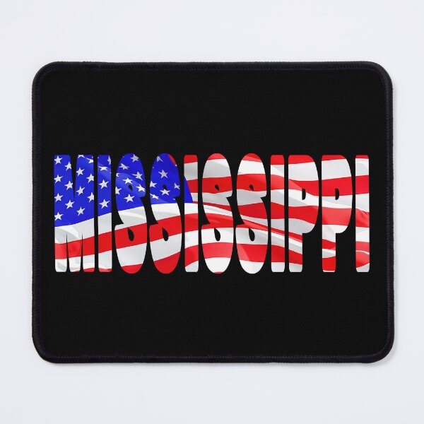 Item preview, MISSISSIPPI - United States of America Red White and Blue Sticker Tee Shirt designed and sold by Adam Gormley.