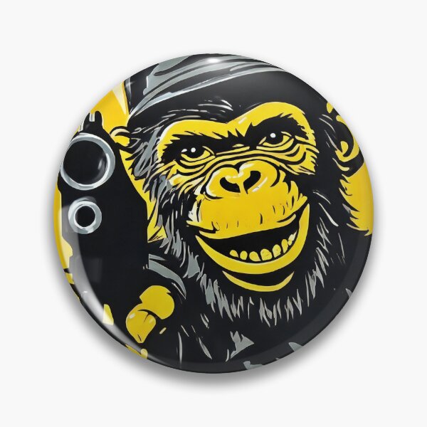 Item preview, yellow bad monkey designed and sold by aliraweb.
