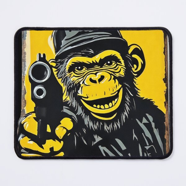Item preview, yellow bad monkey designed and sold by aliraweb.
