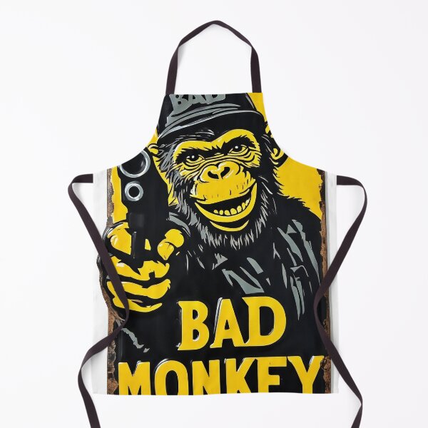 Item preview, yellow bad monkey designed and sold by aliraweb.
