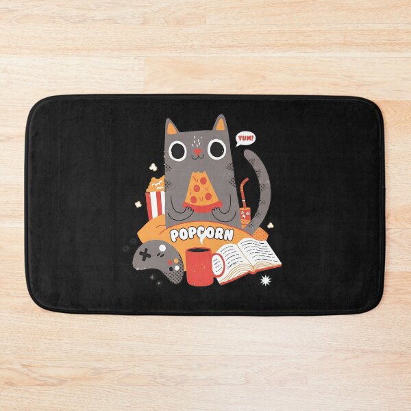 Item preview, Cozy Cat Gaming Pizza Reading Night designed and sold by DoodleVerseDark.