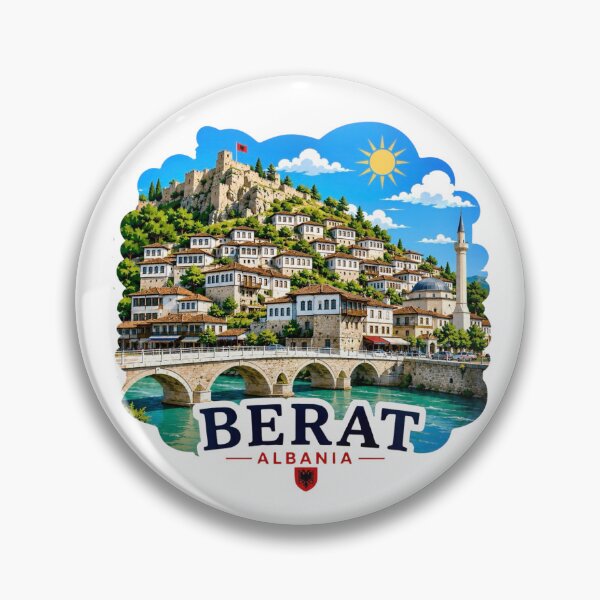 Item preview, Berat, Albania - City of a Thousand Windows designed and sold by Myra365Art.