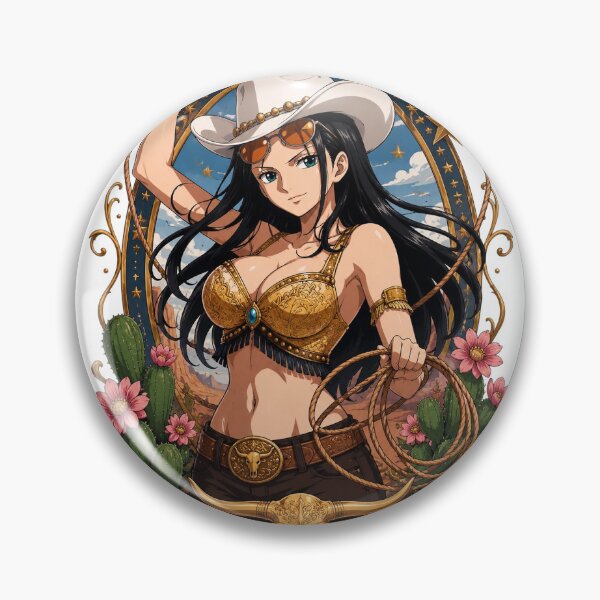 Item preview, Nico Robin Cowgirl Western Anime Art designed and sold by Yasi Does Art..