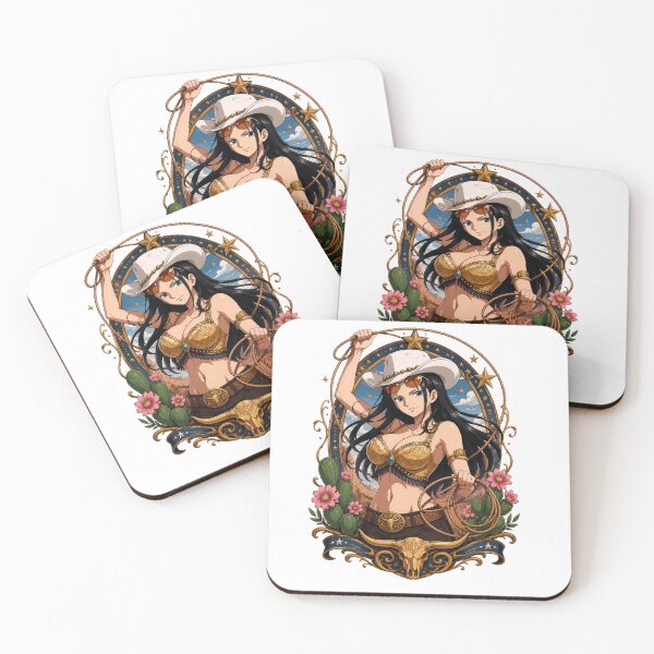 Item preview, Nico Robin Cowgirl Western Anime Art designed and sold by YasiArt.