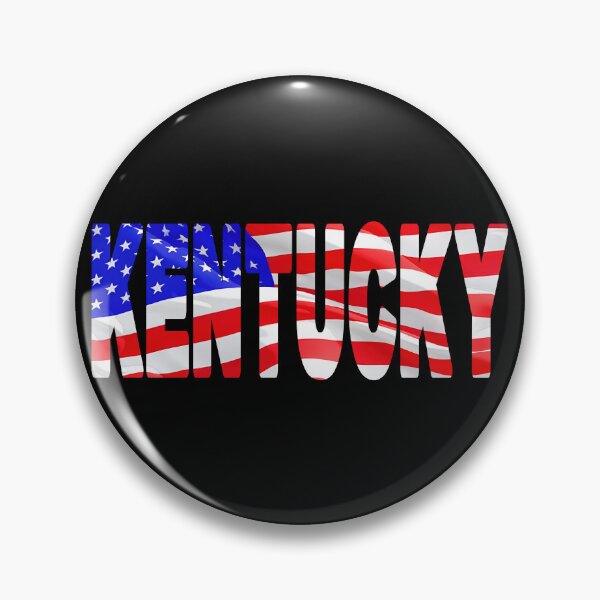 Item preview, KENTUCKY - United States of America Red White and Blue Sticker Tee Shirt designed and sold by Adam Gormley.