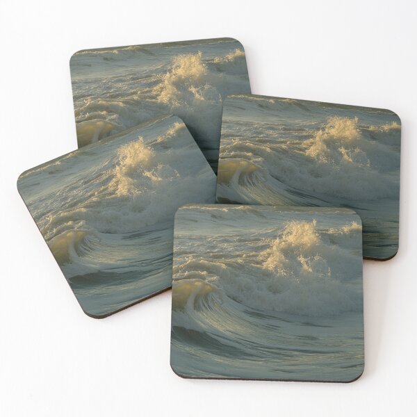 Item preview, Turbulent Ocean Surface Close-Up, Moody Coastal Wall Art, Abstract Seascape Print designed and sold by LatentGoods.