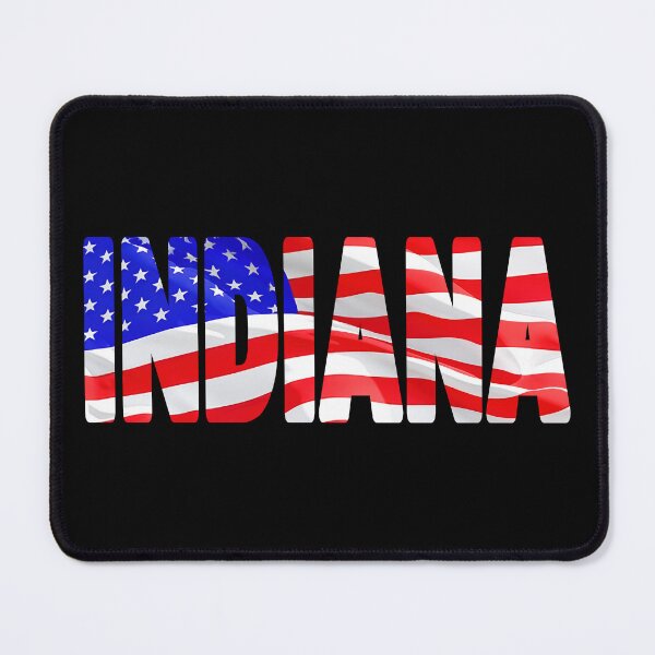 Item preview, INDIANA - United States of America Red White and Blue Sticker Tee Shirt designed and sold by Adam Gormley.