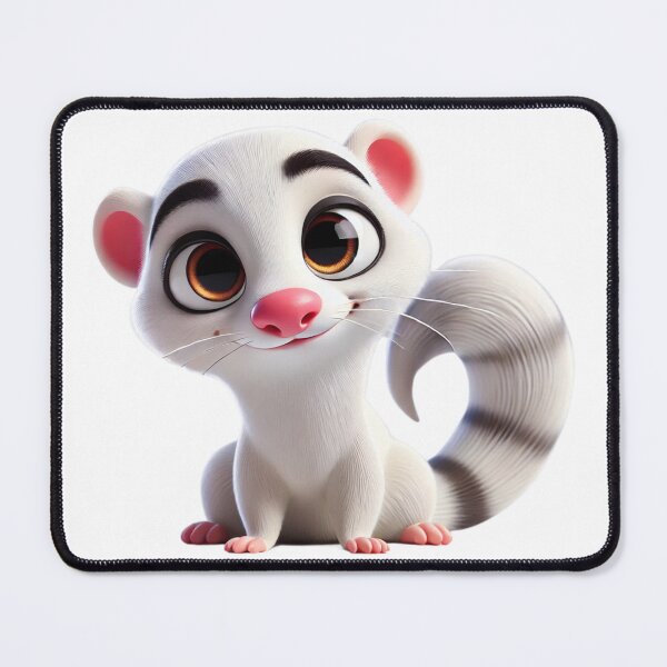 Item preview, Adorable White Albino Ferret designed and sold by Sillytoe.