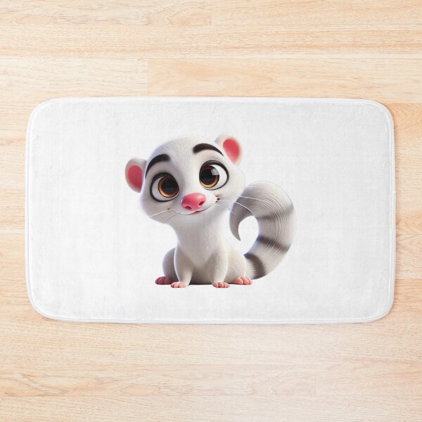 Item preview, Adorable White Albino Ferret designed and sold by Sillytoe.
