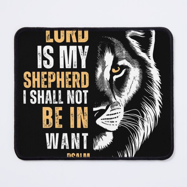 Item preview, The Lord Is My Shepherd Lion designed and sold by Studioartwork.