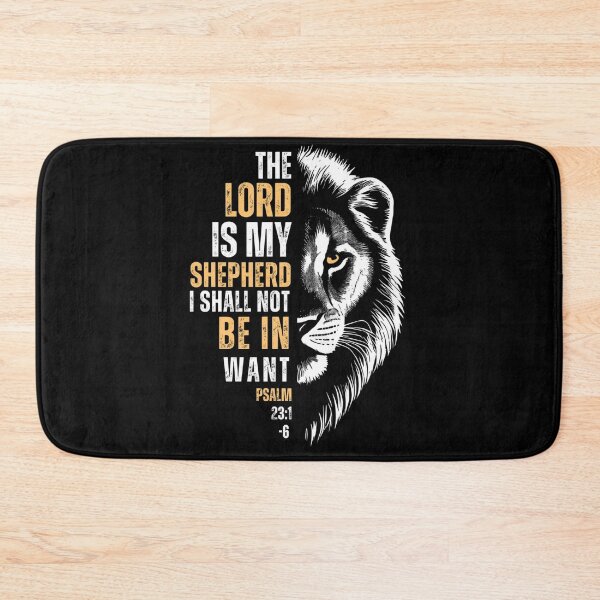 Item preview, The Lord Is My Shepherd Lion designed and sold by Studioartwork.