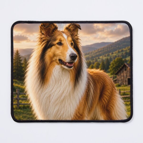 Item preview, Lassie Style Rough Collie Dog | Majestic Farm Dog Sunset Art designed and sold by WhatASunShine.