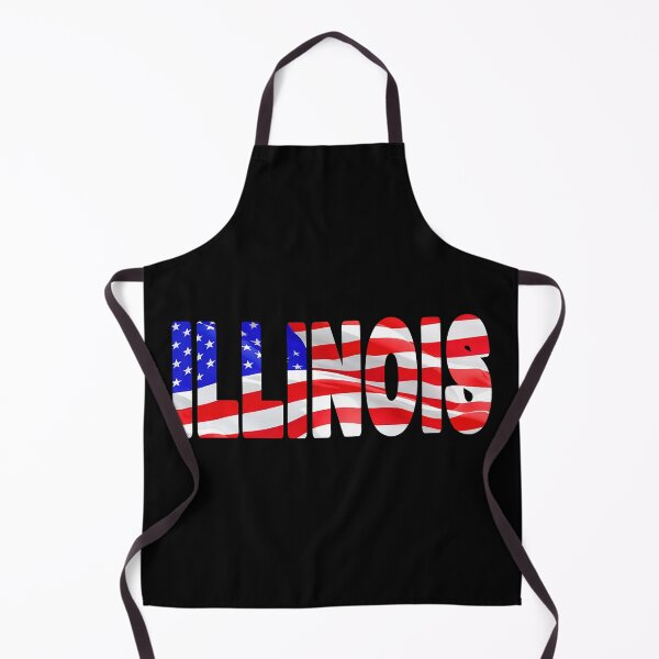 Item preview, ILLINOIS - United States of America Red White and Blue Sticker Tee Shirt designed and sold by Adam Gormley.