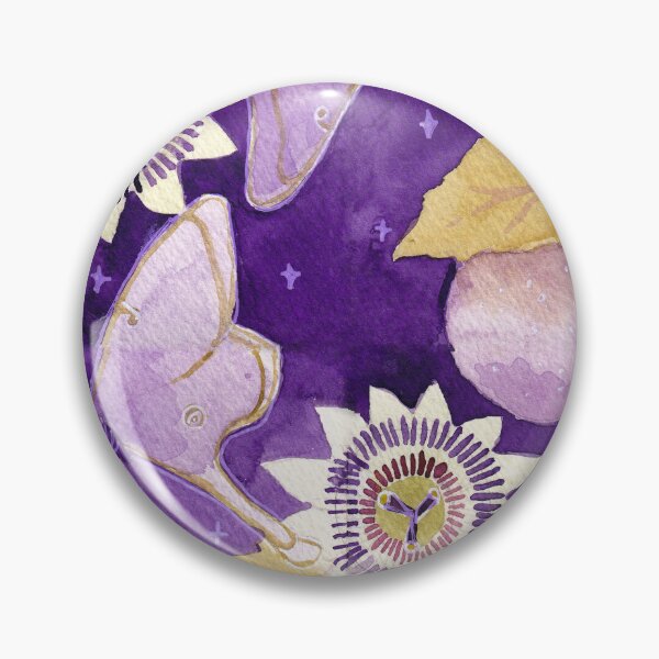 Item preview, Passionfruit Luna Moth Night Pattern designed and sold by Jo-Art-Studio.