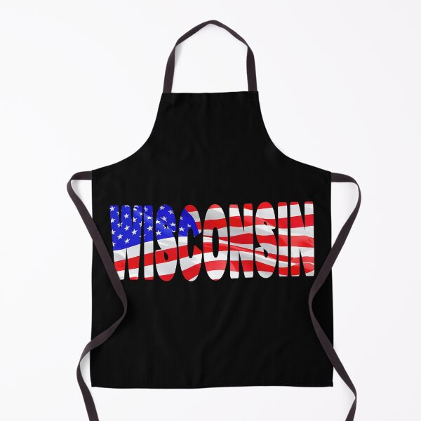 Item preview, WISONSIN - United States of America Red White and Blue Sticker Tee Shirt designed and sold by Adam Gormley.