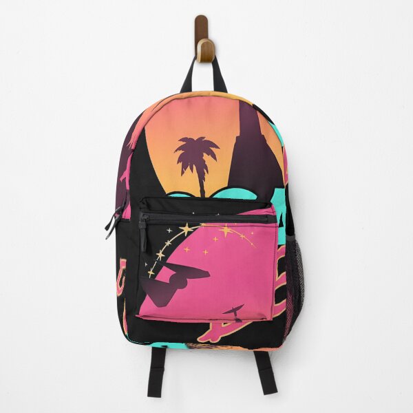 Item preview, Tropical Beach Sunset Retro Vacation Tee designed and sold by folk-4-arts.