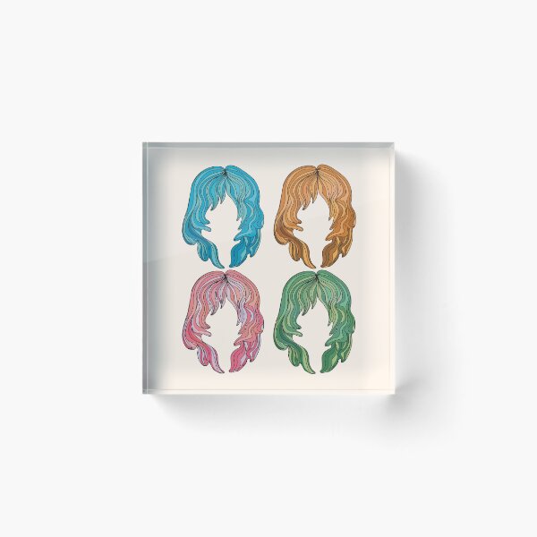 Item preview, Groovy Retro 70s Shag Hair Silhouettes designed and sold by Karin Taylor.