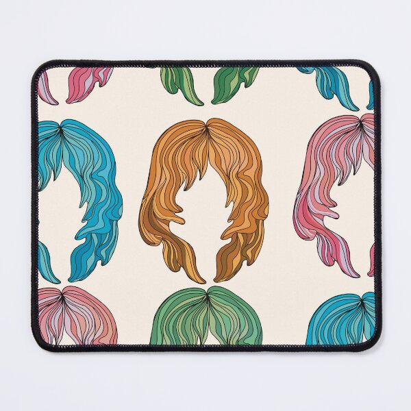 Item preview, Groovy Retro 70s Shag Hair Silhouettes designed and sold by Karin Taylor.