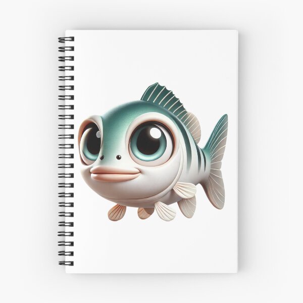 Item preview, Adorable White Bass Fish designed and sold by Sillytoe.