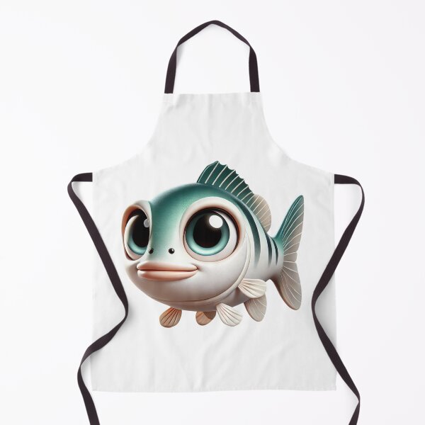 Item preview, Adorable White Bass Fish designed and sold by Sillytoe.