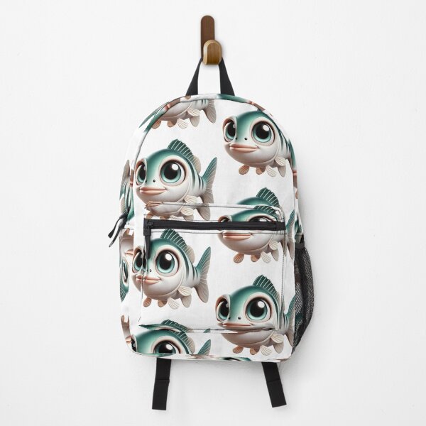 Item preview, Adorable White Bass Fish designed and sold by Sillytoe.