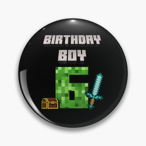 Item preview, Pixel Gaming Birthday Boy Age 6 Retro Block Party Style designed and sold by FGTV2021.
