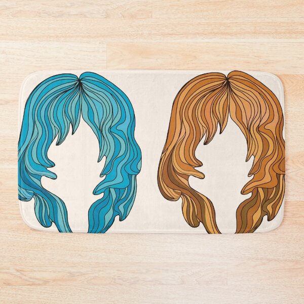 Item preview, Groovy Retro 70s Shag Hair Silhouettes designed and sold by Karin Taylor.