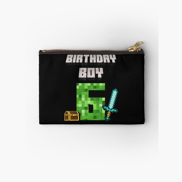 Item preview, Pixel Gaming Birthday Boy Age 6 Retro Block Party Style designed and sold by FGTV2021.