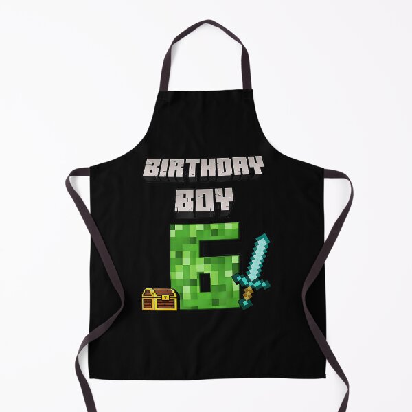 Item preview, Pixel Gaming Birthday Boy Age 6 Retro Block Party Style designed and sold by FGTV2021.
