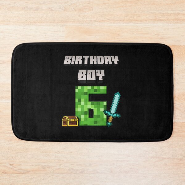 Item preview, Pixel Gaming Birthday Boy Age 6 Retro Block Party Style designed and sold by FGTV2021.