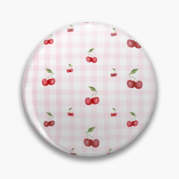 Item preview, Cherries and Pink Gingham designed and sold by HeyDaisyShop.