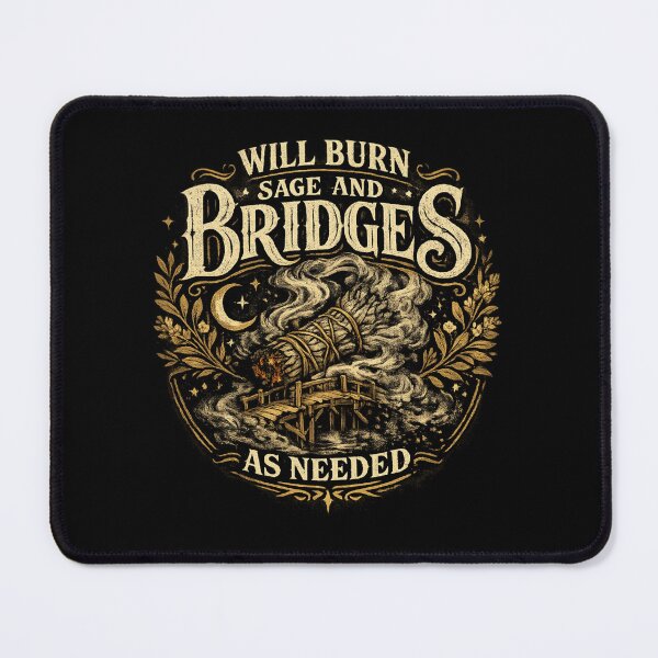 Item preview, Will Burn Sage And Bridges As Needed Vintage Witchy designed and sold by XYZ Studio.