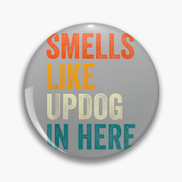 Item preview, Retro Vintage Smells Like Updog in Here Funny Dad Joke designed and sold by GreggRoss.