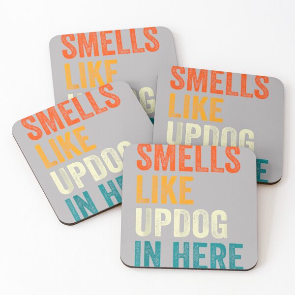 Item preview, Retro Vintage Smells Like Updog in Here Funny Dad Joke designed and sold by GreggRoss.