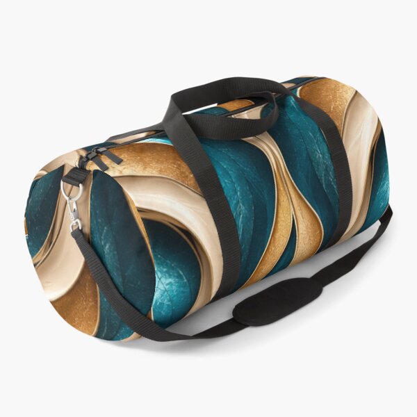 Item preview, Teal Gold Ribbon Symmetry Abstract designed and sold by Bellassi.