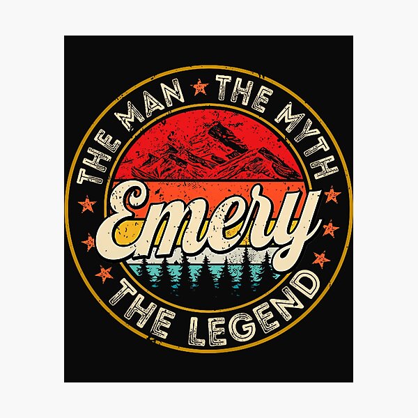 Item preview, Emery The Man The Myth The Legend Personalized Name Performance designed and sold by FrankIsabel.