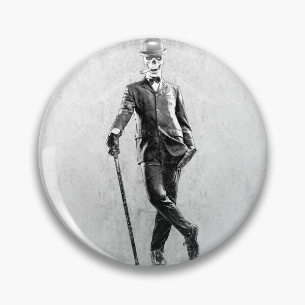 Item preview, Dapper Skeleton Ghoul Bowler Hat Cane Dark Victorian designed and sold by Ghoul Enterprises.