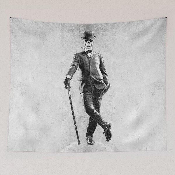 Item preview, Dapper Skeleton Ghoul Bowler Hat Cane Dark Victorian designed and sold by Ghoul Enterprises.