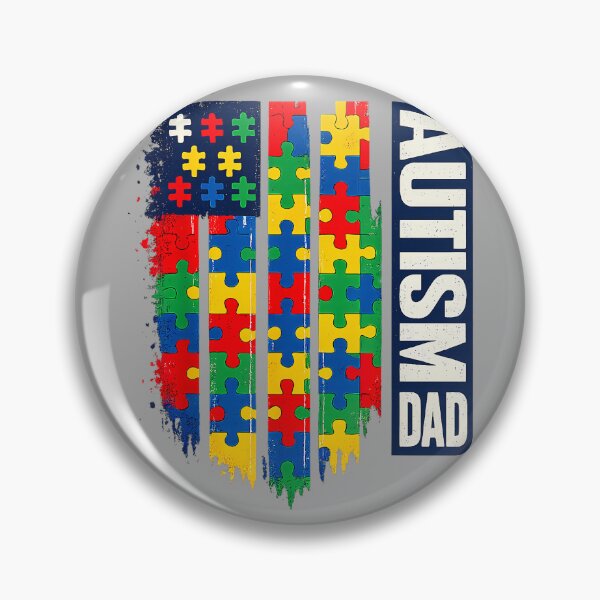 Item preview, Autism Dad Patriotic Puzzle USA designed and sold by KathieFaugh.