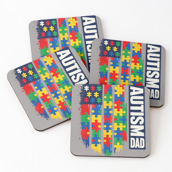 Item preview, Autism Dad Patriotic Puzzle USA designed and sold by KathieFaugh.